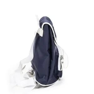 Burberry Mini Drawstring Backpack   in Navy/White Nylon Canvas Burberry | Bags | Burberry Mini Drawstring Backpack In  main image 2